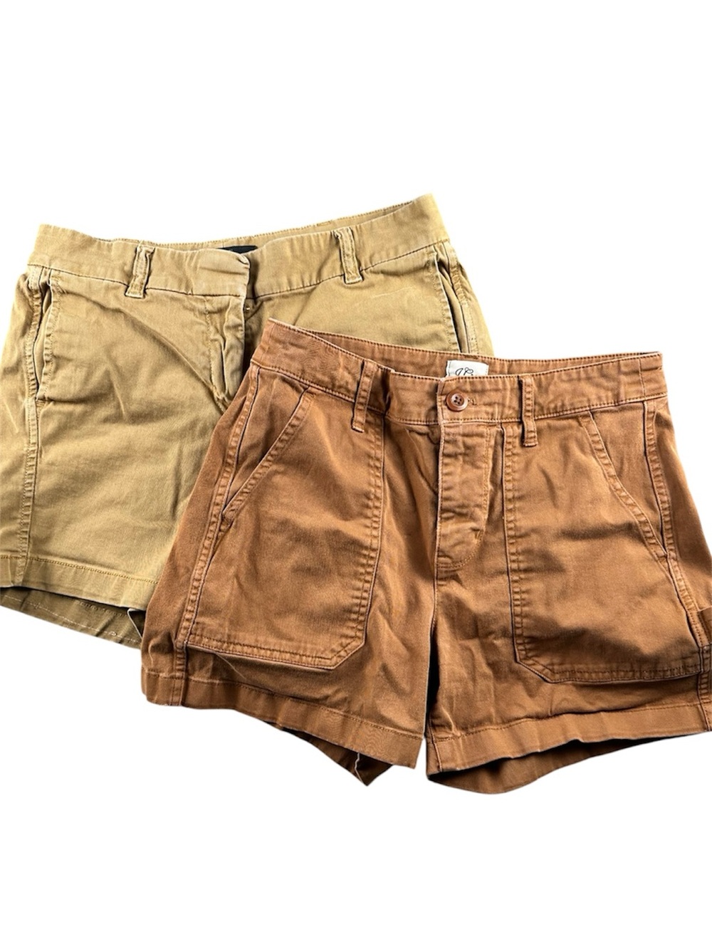 J Crew Chino and Utility Shorts Lot of 2 Broken In Women’s Size 0